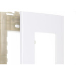 Placa Margirius Sleek 4X2 Branca (3Modulo Horizontal) Com Suporte 16023