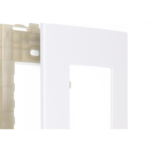 Placa Margirius Sleek 4X2 Branca (3Modulo Horizontal) Com Suporte 16023