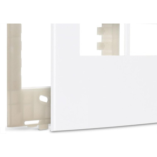 Placa Margirius Sleek 4X4 Branca (2Modulo Horizontal) Com Suporte 16021