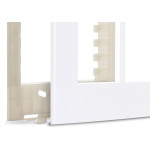Placa Margirius Sleek 4X4 Branca (6Modulo Horizontal) Com Suporte 16018