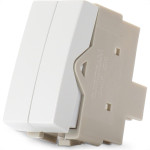 Modulo Margirius Sleek Simples Duplo 10A Branco 17837