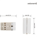 Modulo Margirius Sleek Paralelo Duplo 10A Branco 17840