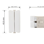 Modulo Margirius Sleek Paralelo Duplo 10A Branco 17840