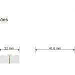 Modulo Margirius Sleek Paralelo Duplo 10A Branco 17840