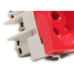 Modulo Tomada Margirius Sleek 2Polo+Terra 20A Vermelho 15918