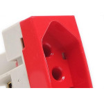 Modulo Tomada Margirius Sleek 2Polo+Terra 20A Vermelho 15918