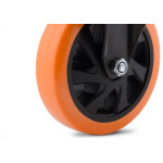 Rodizio Colson Polietileno Base Fixa Laranja Sem Trava 100Mm 