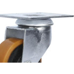 Rodizio Para Carrinho Colson Ferro Base Giratoria Sem Trava 75Mm 