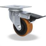 Rodizio Para Carrinho Colson Ferro Base Giratoria Com Trava 75Mm 