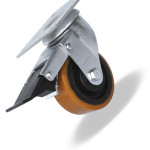Rodizio Para Carrinho Colson Ferro Base Giratoria Com Trava 75Mm 