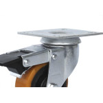 Rodizio Para Carrinho Colson Ferro Base Giratoria Com Trava 75Mm 
