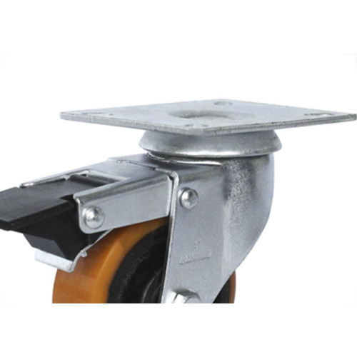 Rodizio Para Carrinho Colson Ferro Base Giratoria Com Trava 75Mm 