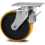 Rodizio Para Carrinho Colson Ferro Base Giratoria Com Trava 152Mm 