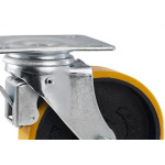 Rodizio Para Carrinho Colson Ferro Base Giratoria Com Trava 152Mm 