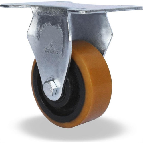 Rodizio Para Carrinho Colson Ferro Base Fixa Sem Trava 75Mm 