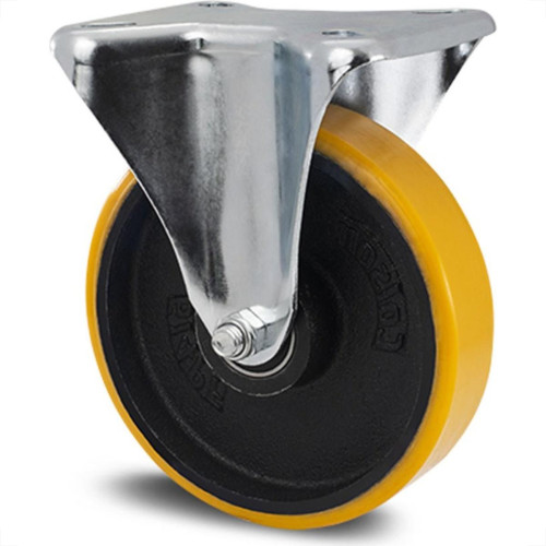 Rodizio Para Carrinho Colson Ferro Base Fixa Sem Trava 100Mm 