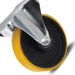Rodizio Para Carrinho Colson Ferro Base Fixa Sem Trava 100Mm 