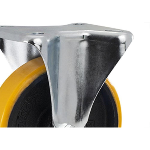 Rodizio Para Carrinho Colson Ferro Base Fixa Sem Trava 100Mm 