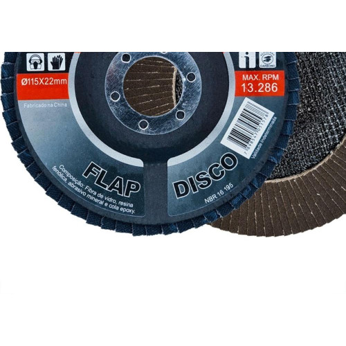 Disco Flap Disflex 41/2X 40 Oxido Aluminio Hobby 09.045 - Kit C/10 
