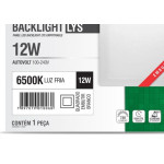 Plaf.Led Tasch.Lys Emb.Qd.12W 6500K 17Cm