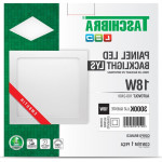 Plaf.Led Tasch.Lys Emb.Qd.18W 3000K 22Cm