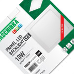 Plaf.Led Tasch.Lys Emb.Qd.18W 3000K 22Cm