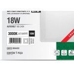 Plaf.Led Tasch.Lys Emb.Qd.18W 3000K 22Cm