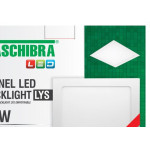 Plaf.Led Tasch.Lys Emb.Qd.18W 3000K 22Cm