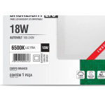 Plaf.Led Tasch.Lys Emb.Qd.18W 6500K 22Cm