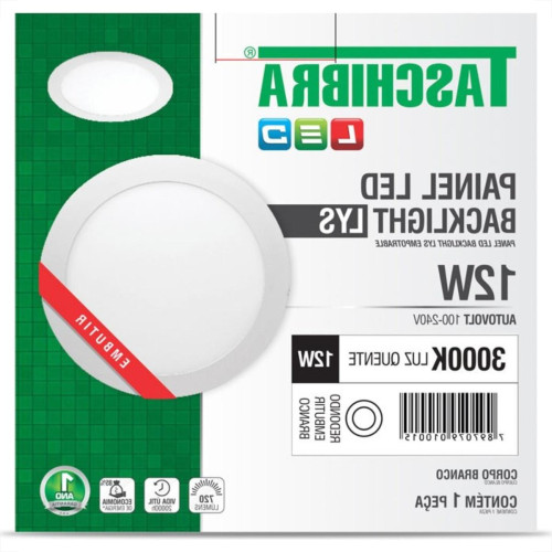 Plaf.Led Tasch.Lys Emb.Rd.12W 3000K 17Cm