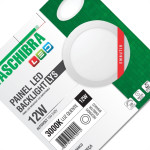 Plaf.Led Tasch.Lys Emb.Rd.12W 3000K 17Cm