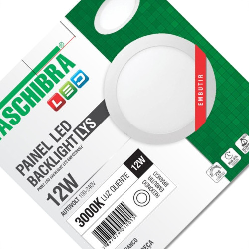 Plaf.Led Tasch.Lys Emb.Rd.12W 3000K 17Cm
