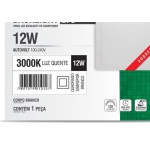 Plaf.Led Tasch.Lys Ext.Qd.12W 3000K 17Cm