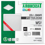 Plaf.Led Tasch.Lys Ext.Qd.12W 6500K 17Cm