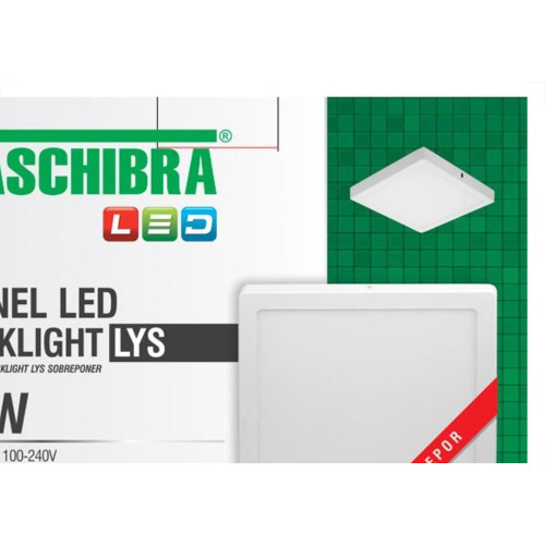 Plaf.Led Tasch.Lys Ext.Qd.12W 6500K 17Cm