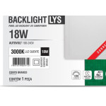 Plaf.Led Tasch.Lys Ext.Qd.18W 3000K 22Cm