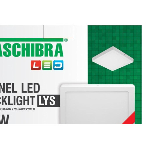Plaf.Led Tasch.Lys Ext.Qd.18W 3000K 22Cm