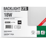 Plaf.Led Tasch.Lys Ext.Qd.18W 6500K 22Cm