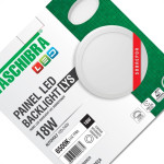 Plaf.Led Tasch.Lys Ext.Rd.18W 6500K 22Cm