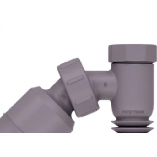 Adaptador Para Maquina De Lavar Roupa/Louca Blukit Articulado 45° Com Retencao Cinza 030448-412