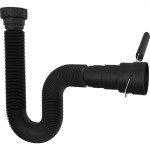 Sifao Pvc Flexivel Blukit Com Arruela Pvc 70Cm Preto 030140-425