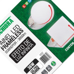 Luminaria Led Plafon Taschibra Frameless Borda Infinita Externo Redondo 36W 6500K 22,2Cm 