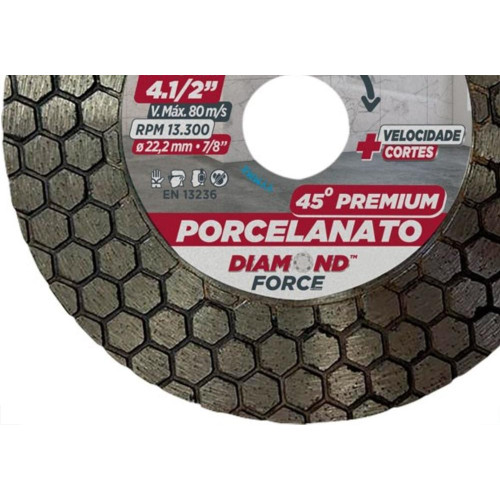 Disco Diamantado Cortag Para Chanfro 45° Premium 115Mm 62795