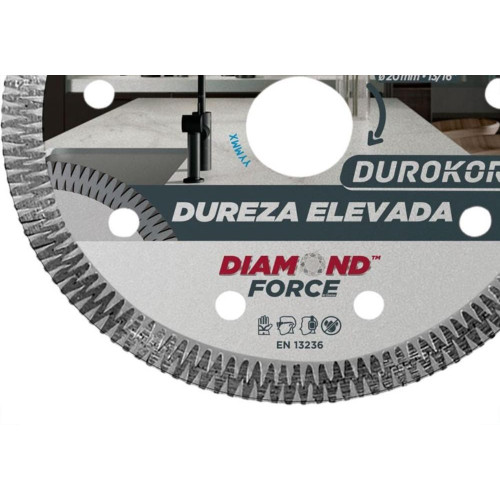 Disco Diamantado Cortag Turbo Durokort Seguimentado Seco 110Mm 60668