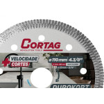 Disco Diamantado Cortag Turbo Durokort Seguimentado Seco 110Mm 60668
