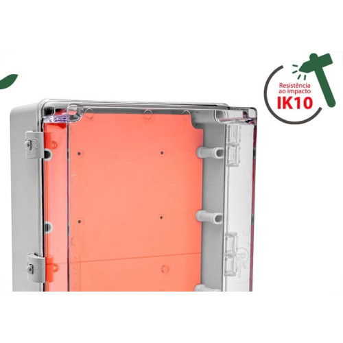 Quadro Comando Rohdbox Completo Ip68 Tranparente 450X300X200 888266