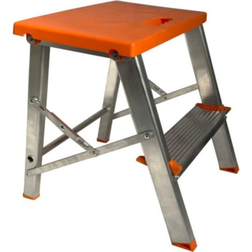 Banqueta De Aluminio Agata 2 Degraus Baq 002