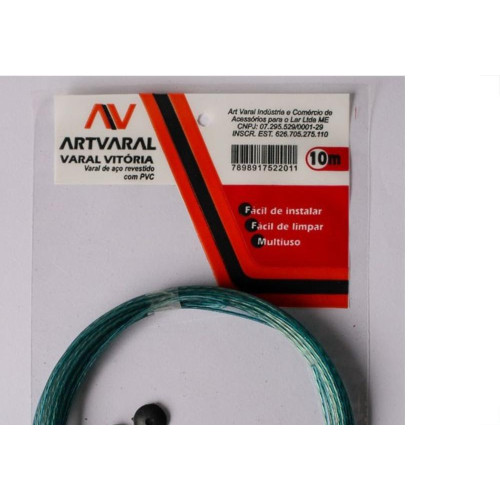 Varal Aco Vitoria Revestido Pvc 10M X1,65 1.01.002