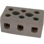 Conector Porcelana Asantos 3 Polos 10Mm 2220