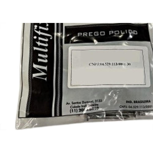 Cartela Prego Multifix Sem Cabeca  18X27 (3,40X62mm) Com 50 Gramas Pp1827Sc